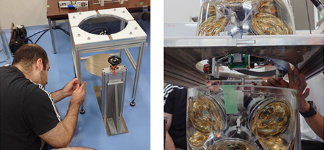 検出器を構成する治具